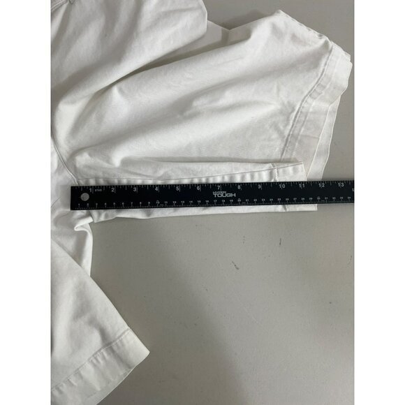 Jones New York Stretch SZ 14 Sport Bermuda White Shorts Cotton Spandex - Picture 8 of 8